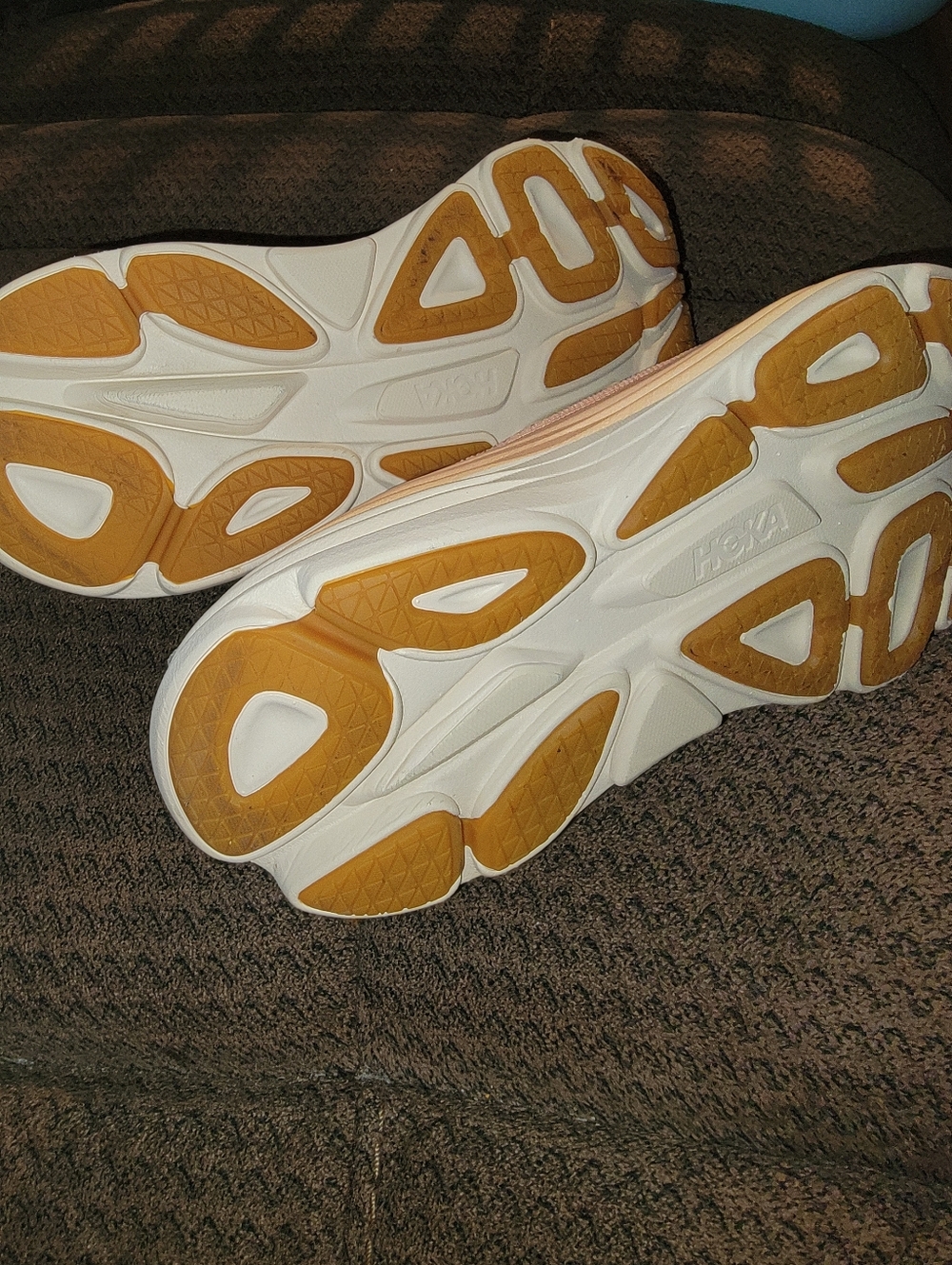 Hoka BONDI 8 Women's Peach/Pink Running Sneakers - Picture 3 of 13